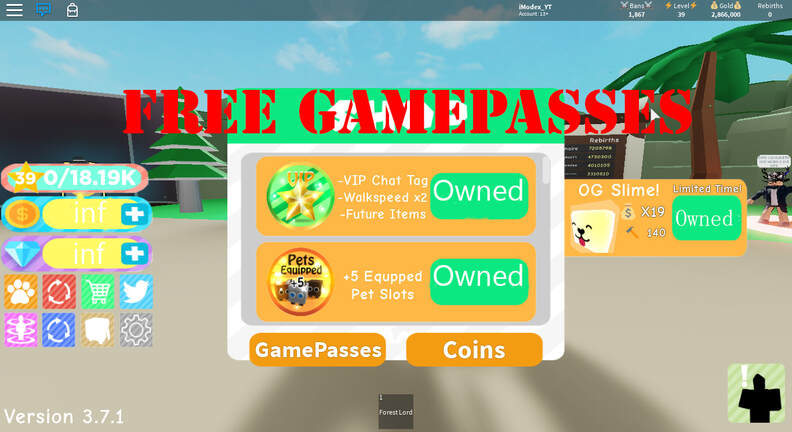 Roblox Vip Game Pass Template
